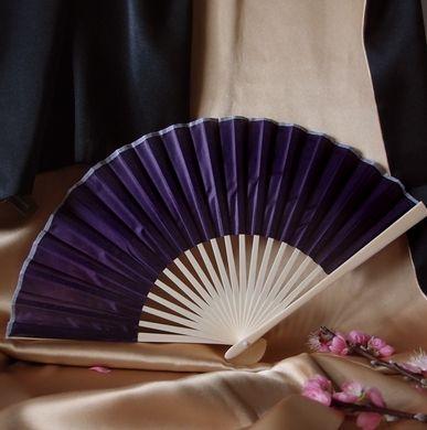 50 Pack 9 Inch Dark Purple Silk Hand Fans - Elegant Wedding Favors, Bridal Shower Gifts & Summer Cooling Accessories for Outdoor Ceremonies