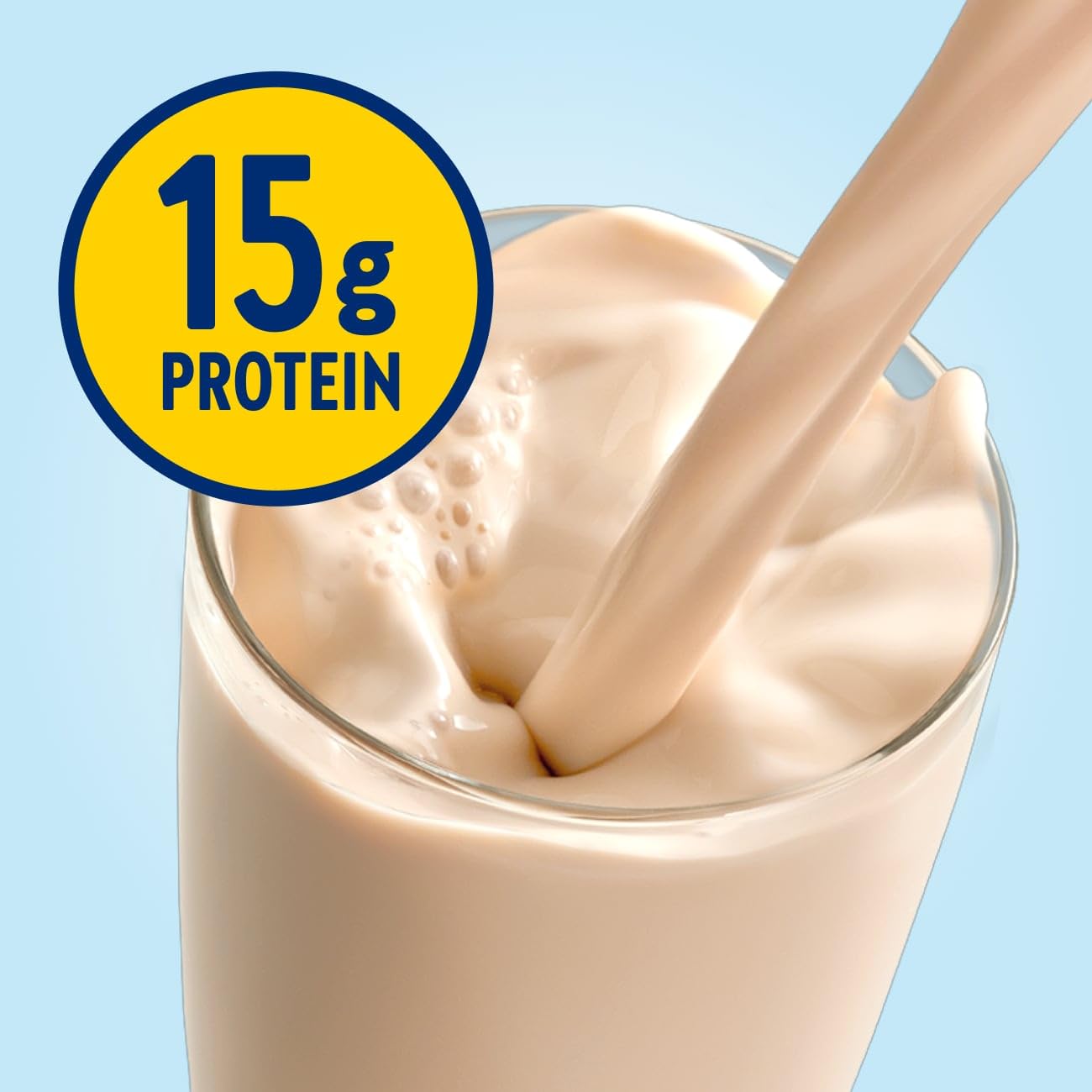 Glucerna Hunger Smart Shake - Diabetic Nutritional Drink for Blood Sugar Control with 15g Protein & 180 Calories | Peaches & Crème Flavor | 10 fl oz Bottles (Pack of 24) | Ideal for Meal Replacement, On-the-Go Nutrition & Diabetes Management