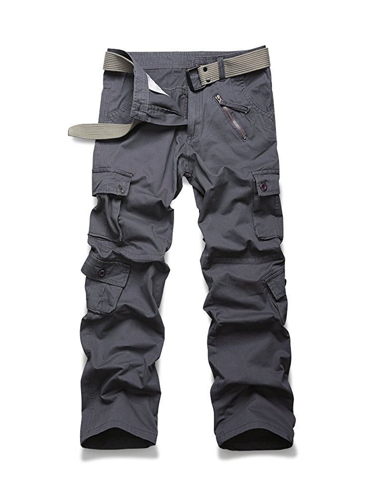 AKARMY Women's Camouflage Cargo Pants - Cotton Casual Work Pants with Pockets, Comfortable Parachute Pants for Outdoor, Hiking & Everyday Wear