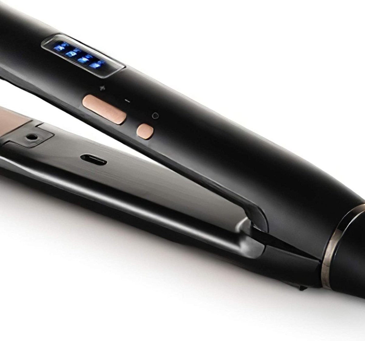 Professional LED Screen Hair Straightener with Floating Ceramic Plates & Digital Controls - Titanium Anti-Static Flat Iron for Smooth, Frizz-Free Hair - Perfect for Home Use, Salon Styling & Travel