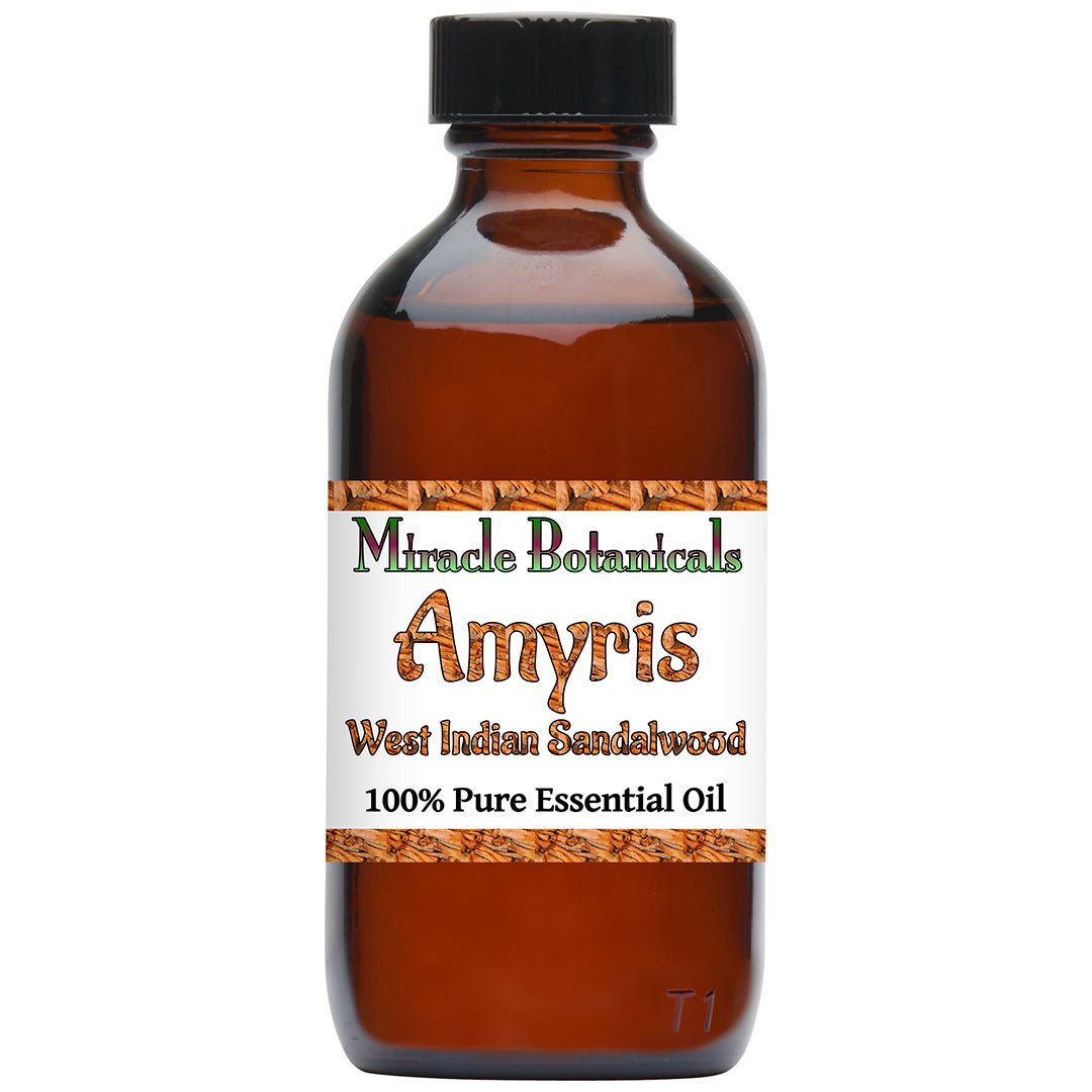 Pure Amyris Essential Oil - West Indian Sandalwood (Amyris Balsamifera) for Aromatherapy, Relaxation & Skin Care - Perfect for Diffusers, Massage & DIY Beauty Products