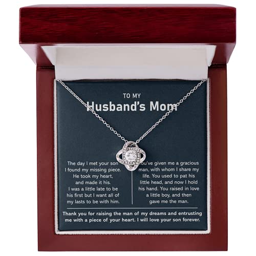 Husband's mom - Love Knot Mahogany Style Luxury Box (w/LED)