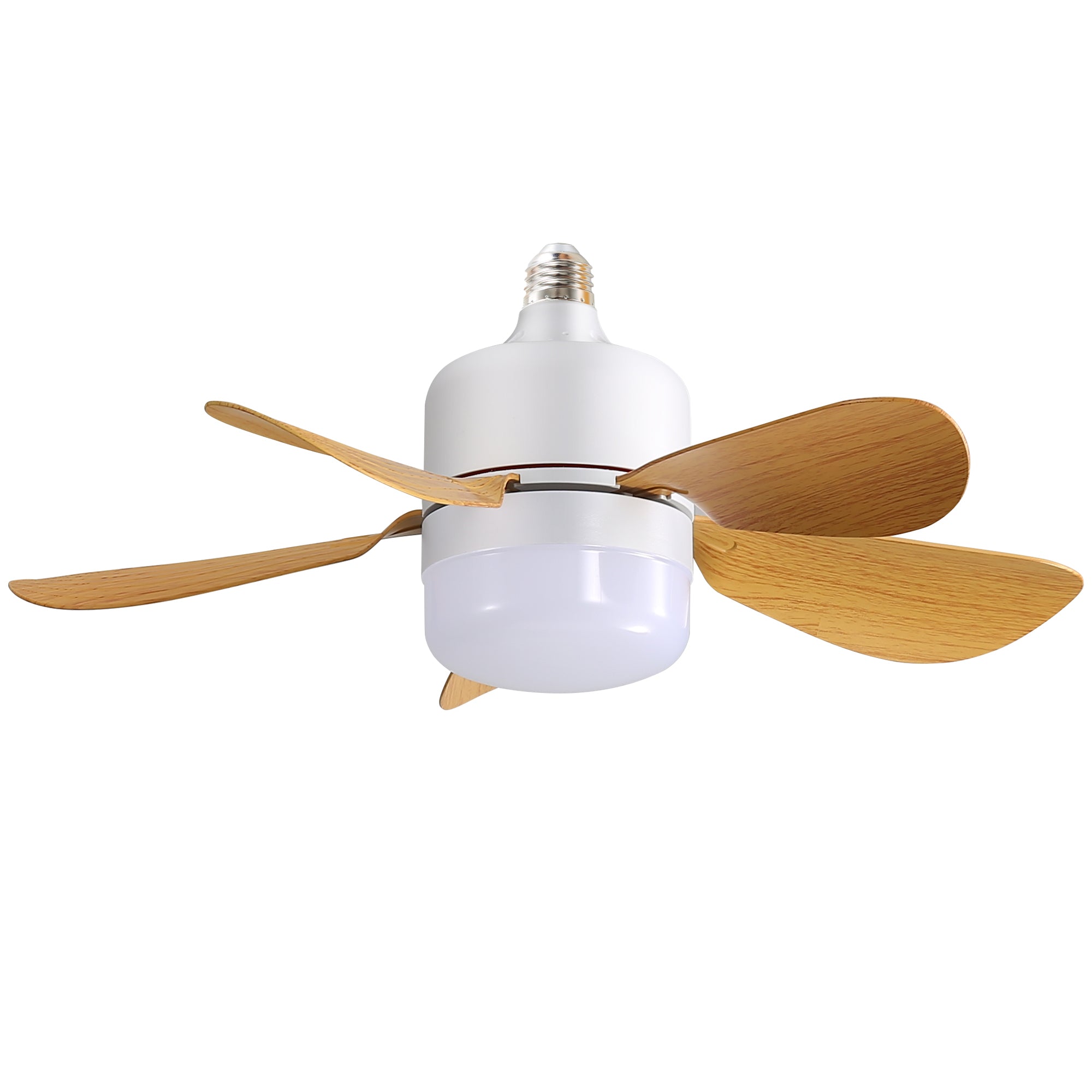 16 Inch Smart Ceiling Fan with Dimmable LED Light and Remote Control - 2 in 1 Screw Mount - Perfect for Bedroom, Living Room, and Office Spaces