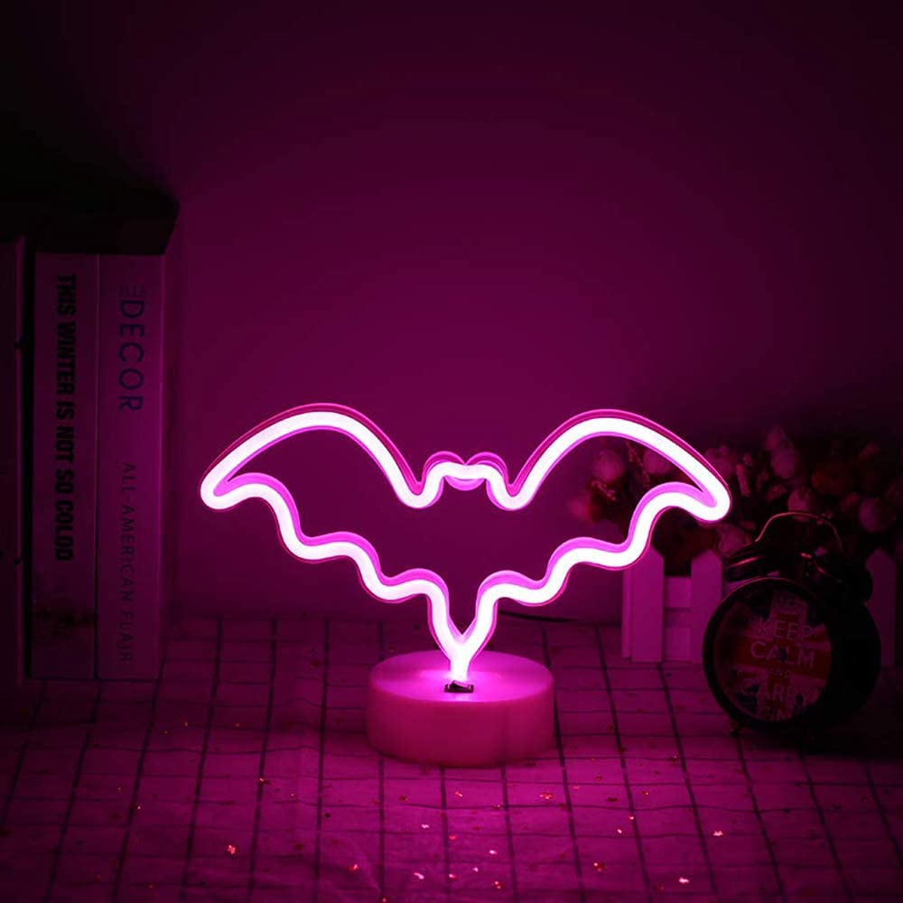 LED Cat Night Light - USB/Battery Powered Wall Decor for Kids Bedroom & Nursery