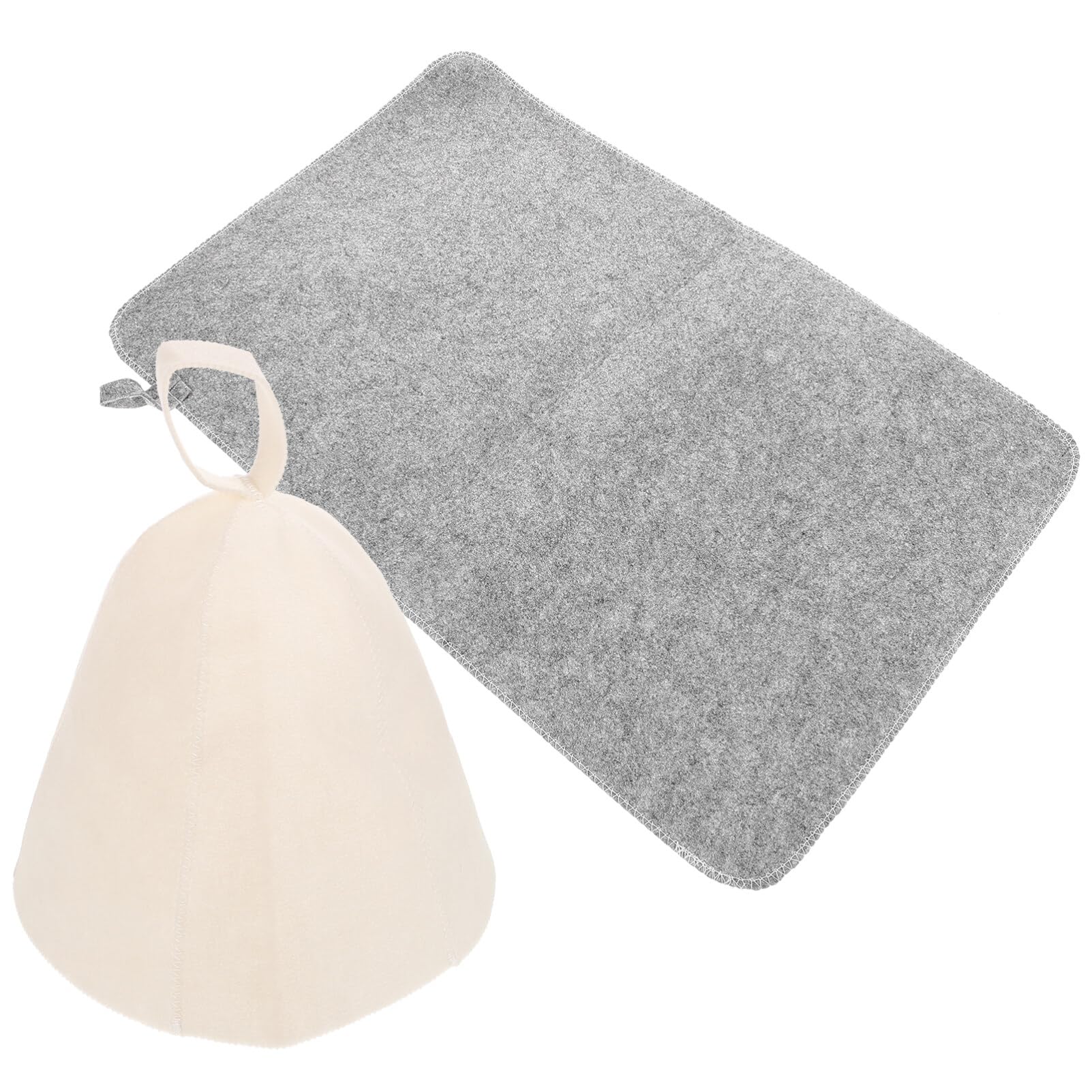 Premium Absorbent Felt Sauna Hat Set - Thick & Lightweight Shower Cap for Spa, Steam Room & Home Sauna - Portable Bath Hood for Women & Men - Perfect for Relaxation & Hair Protection