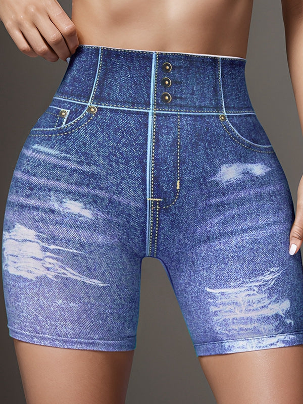 ZASUWA Women's High Waist Sexy Denim Shorts with Pockets - Comfortable Stretch Denim for Summer, Beach, Party & Casual Wear