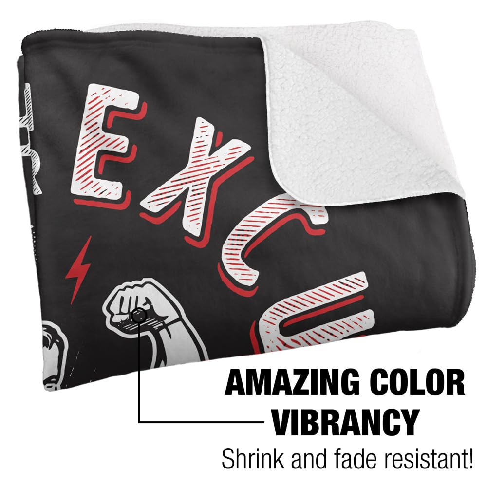 Superman Fleece Throw Blanket 50x60 Inches - Ultra Soft Sherpa Backing, Silky Touch for Dad - Perfect for Movie Nights, Gifts & Cozy Home Decor
