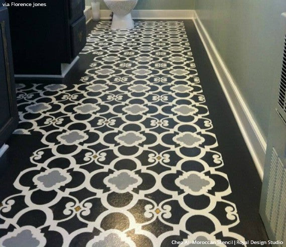 Chez Ali Moroccan Wall Stencil - Authentic Handmade Moroccan Design for Home Decor, DIY Wall Art, and Interior Painting | Perfect for Living Rooms, Bedrooms, and Accent Walls