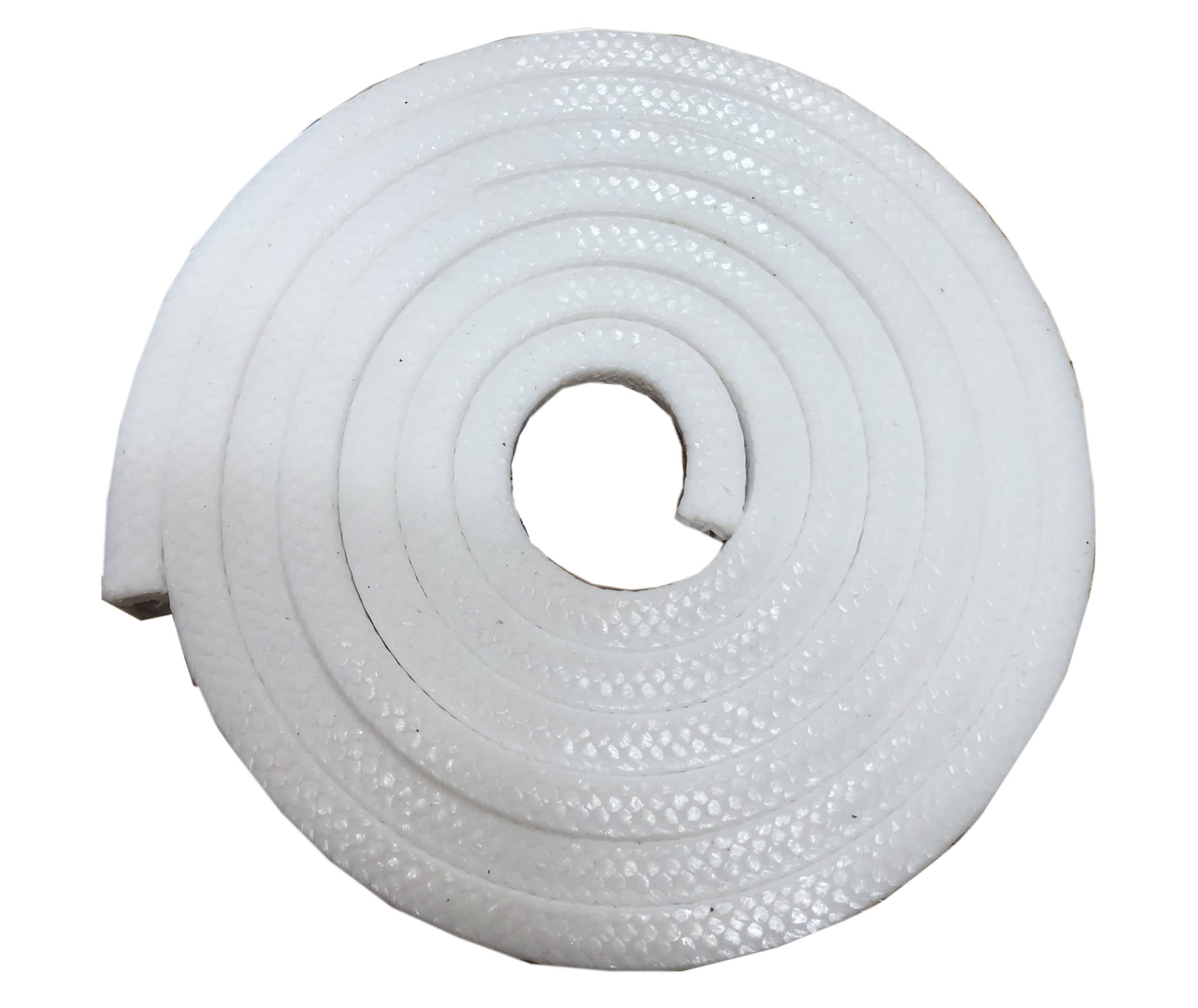 1400L Pure Virgin PTFE Braided Compression Packing - Clean White, Oil Lubricated, 5/8