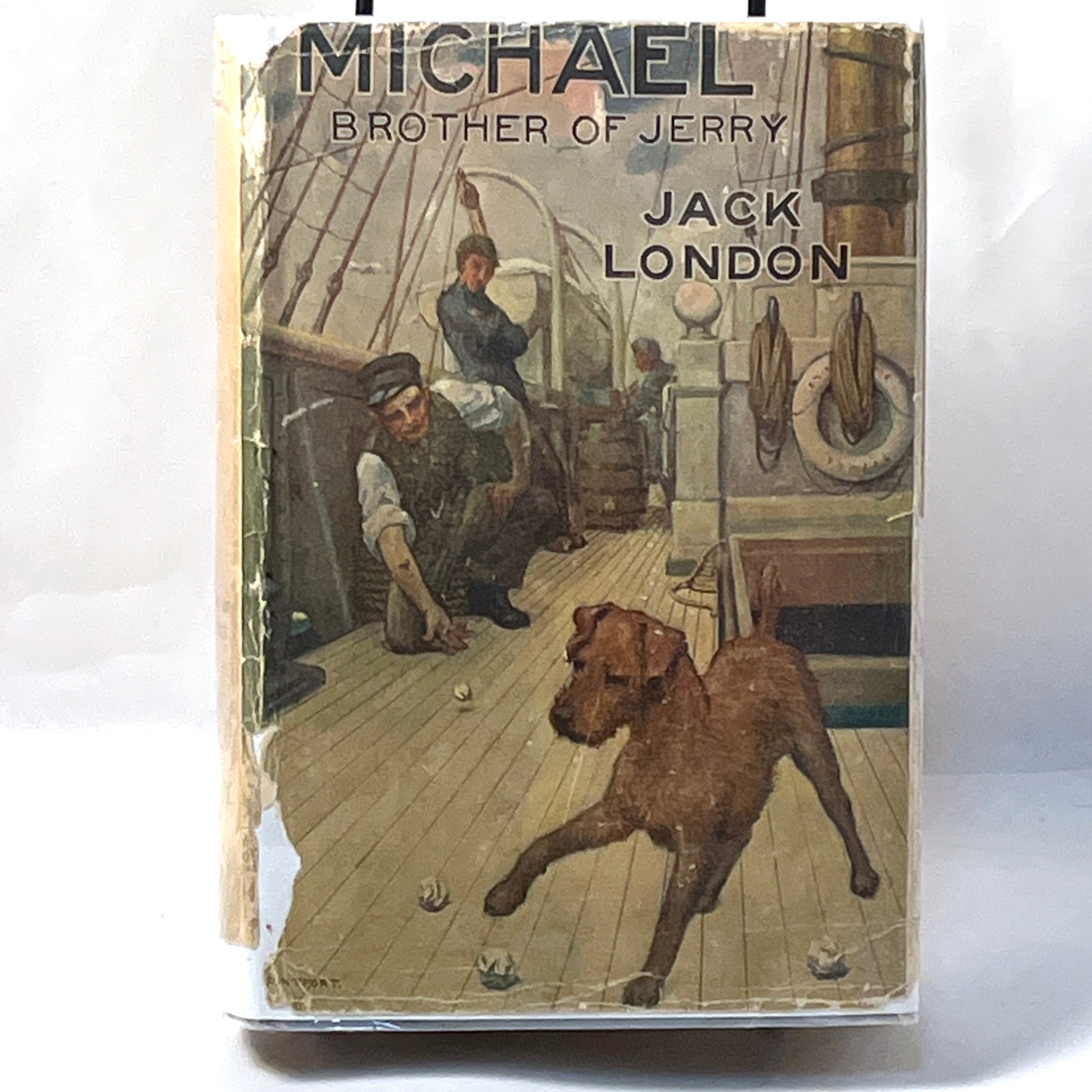 Michael, Brother of Jerry by Jack London - 1917 Hardcover Edition with Dust Jacket - Vintage Collectible Book for Literature Enthusiasts & Classic Novel Lovers