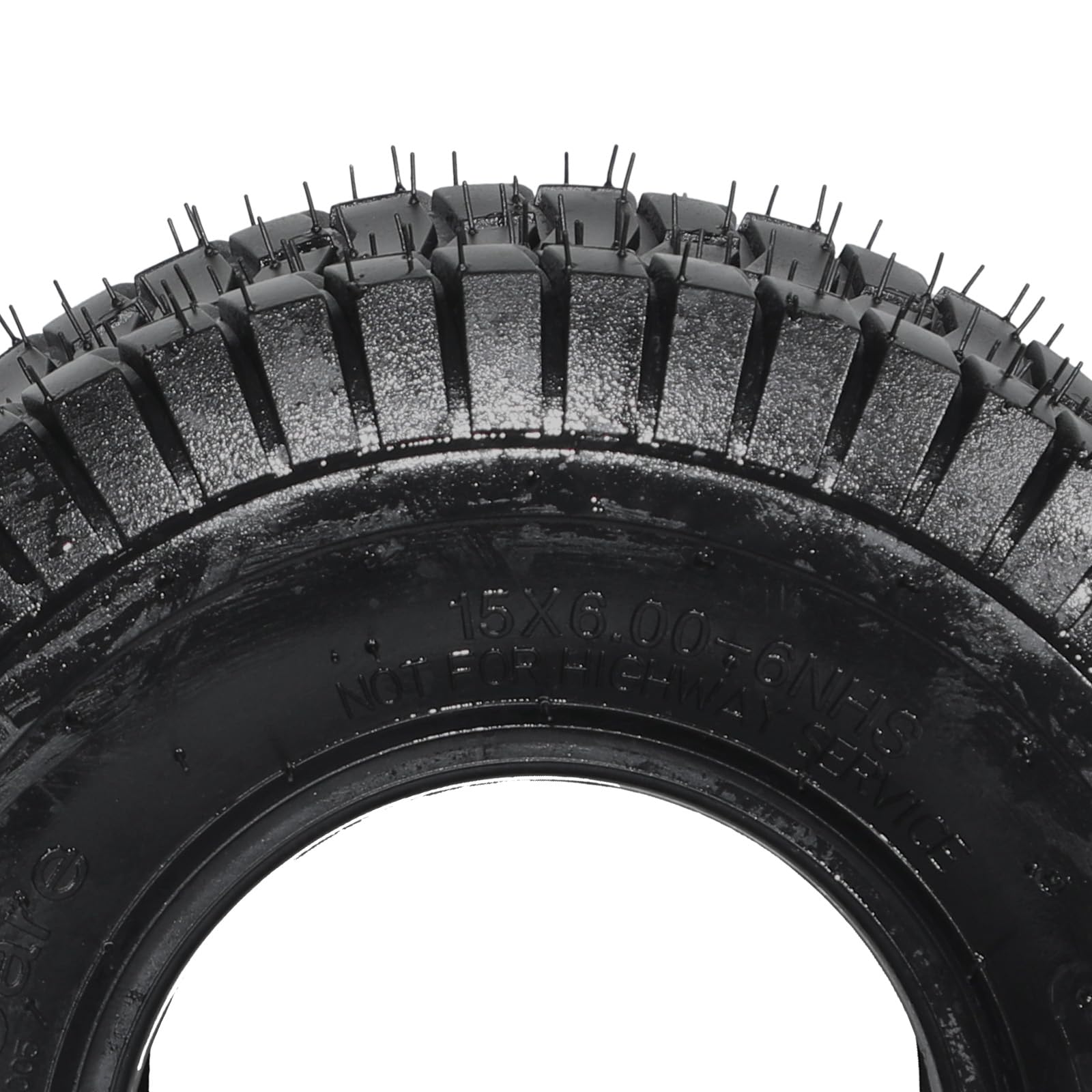 2Pcs 15x6.00-6 Tubeless Lawn Mower Tires - Heavy Duty Garden Turf Tractor Tires with 2 PR Rating - Perfect for Lawn Care, Landscaping & Yard Maintenance