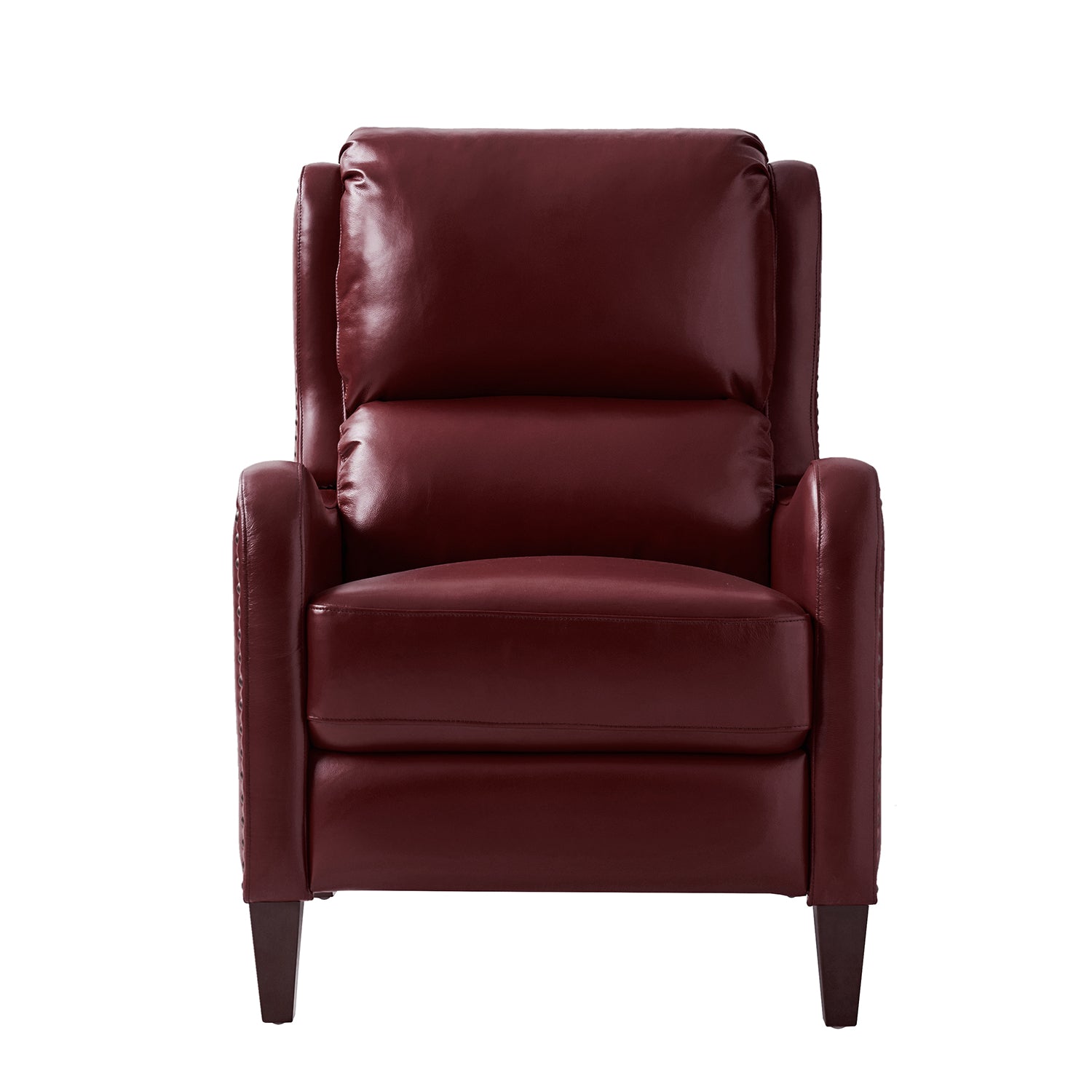 Deliat Genuine Leather Recliner Chair - Premium Comfort for Living Room, Home Theater & Office - Adjustable Footrest & Lumbar Support - Brown PU Leather Sofa for Relaxation & Entertainment