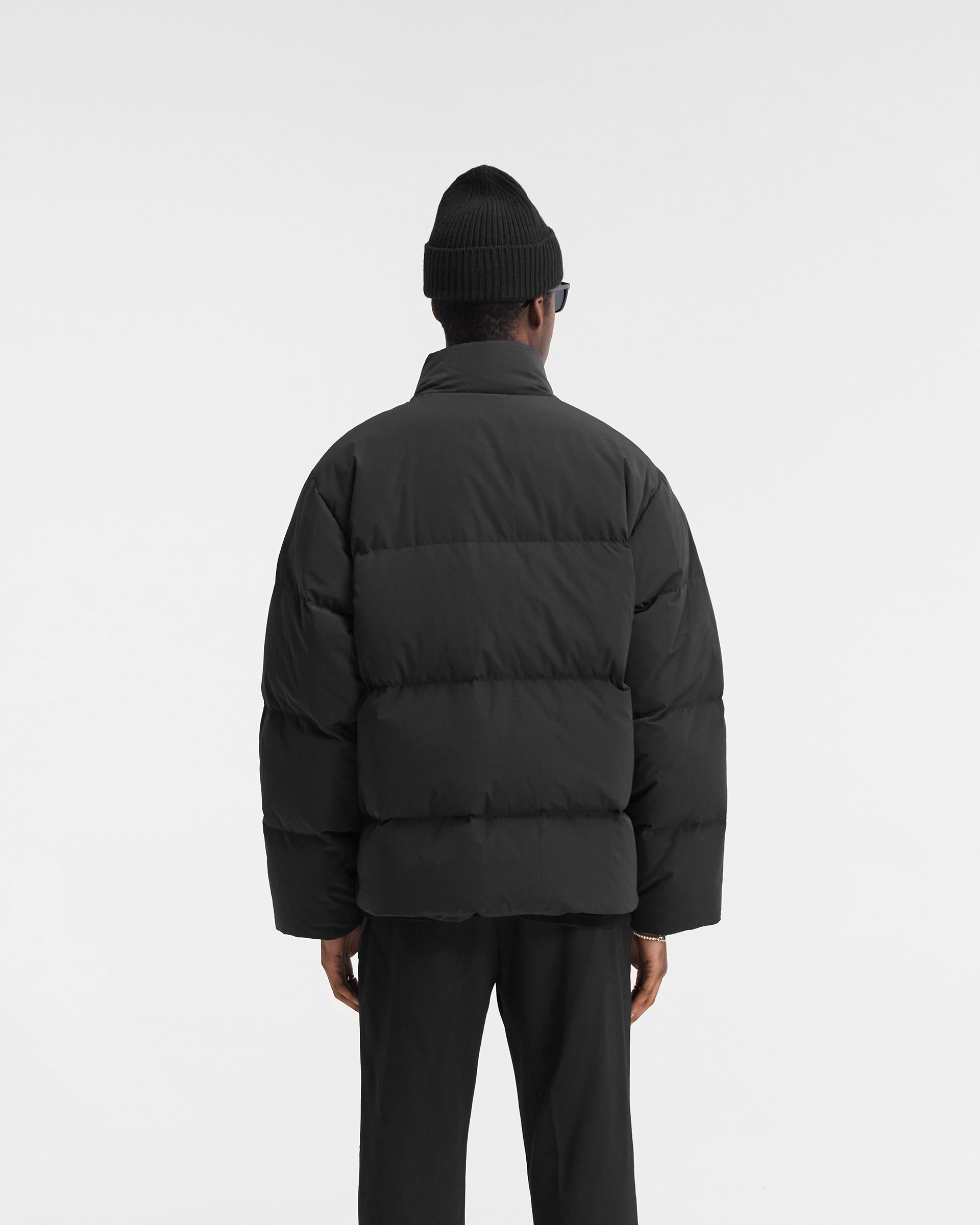 Jet Black Puffer Jacket for Men & Women - Lightweight Warm Winter Coat for Outdoor Activities, Travel & Daily Wear