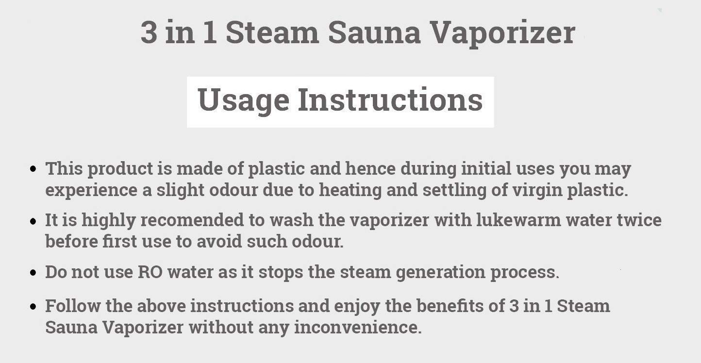 3-in-1 Steam Vaporizer for Face & Sinus Relief - Nasal Inhaler for Cold, Cough & Congestion - Safe for Kids & Adults - Perfect for Home & Travel Use (Clear)
