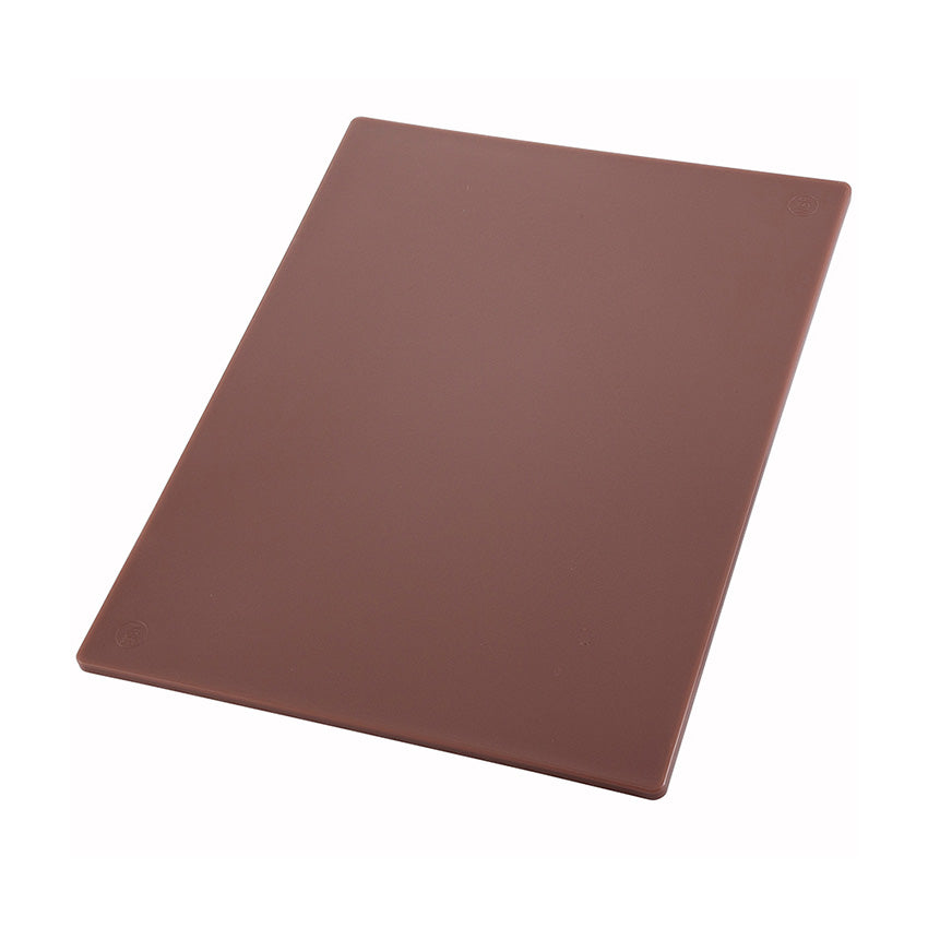 Premium Brown Wooden Cutting Board 12x18x0.5 Inch - Durable Kitchen Chopping Block for Meat, Vegetables & Fruits - Perfect for Home Cooking, BBQ & Food Prep