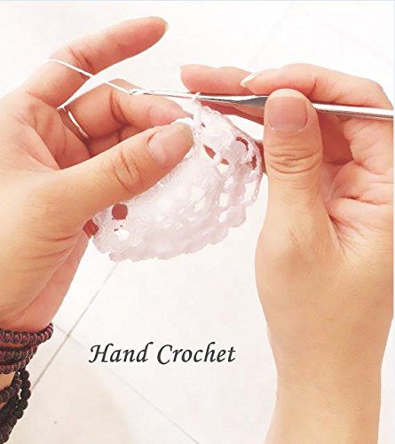 Hand Crochet Beige Cotton Lace Table Runner - 15