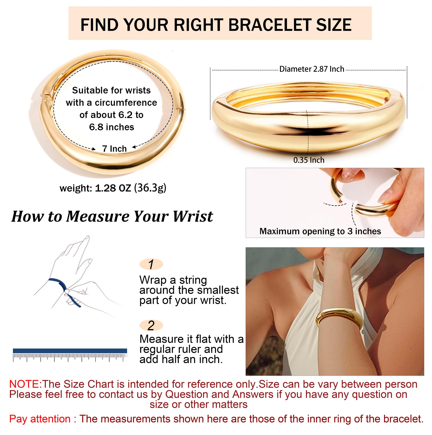 11-Piece Elegant Gold & Silver Cuff Bangle Bracelet Set for Women - Chunky Trendy Minimalist Hinged Arm Cuffs - Perfect for Parties, Weddings & Everyday Wear - Jewelry Gift Set (2 Pieces)