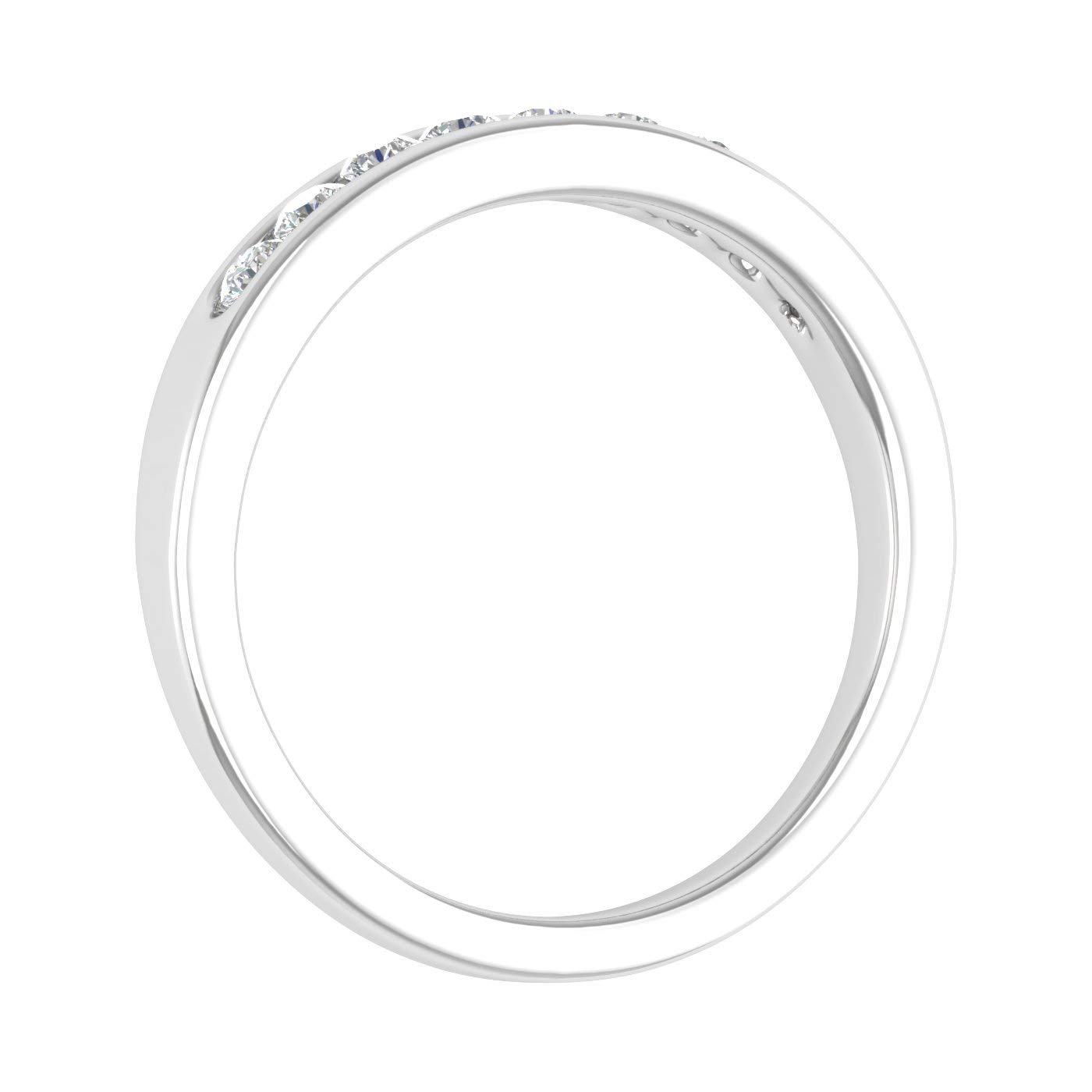 1/4 Carat Round Diamond Unisex Wedding Band Ring in 10K Gold - Elegant Promise & Anniversary Ring for Couples, Men & Women