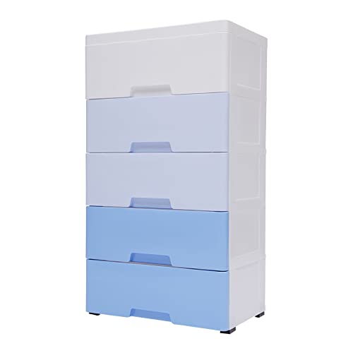 5 Tiers, 5 Drawers, Gradient Blue