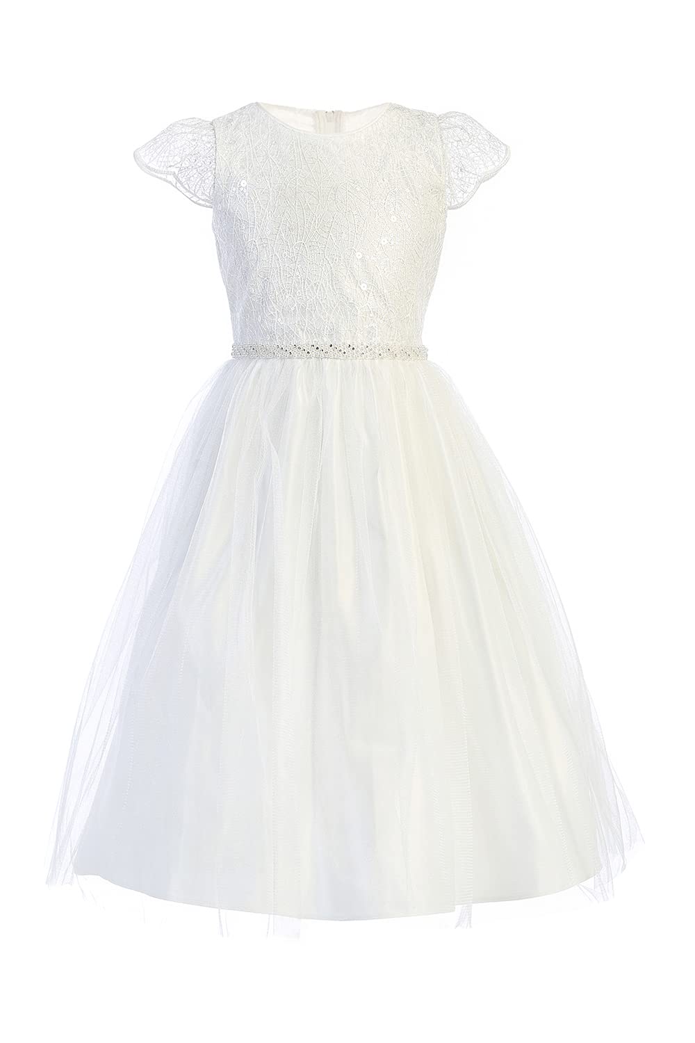 iGirlDress Flower Girl Dresses for First Communion, Pageant, Wedding & Birthday - Elegant Lace Party Gowns for Special Occasions