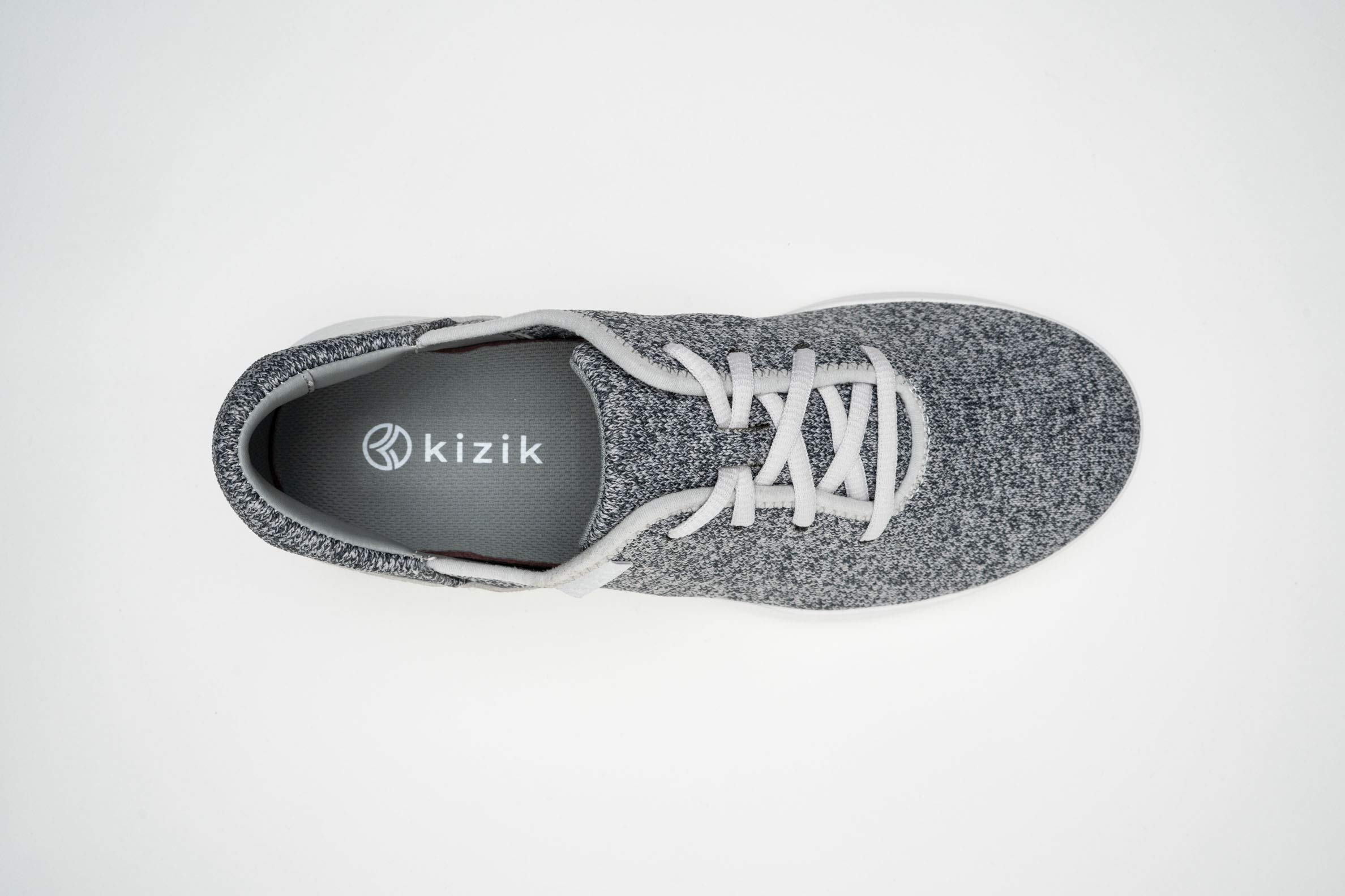 Kizik Madrid Hands-Free Slip-On Sneakers for Men & Women - Comfortable Walking Shoes, Casual Fashion Sneakers for Any Occasion (Grey, M6/W7.5) - Perfect for Travel, Work & Everyday Wear
