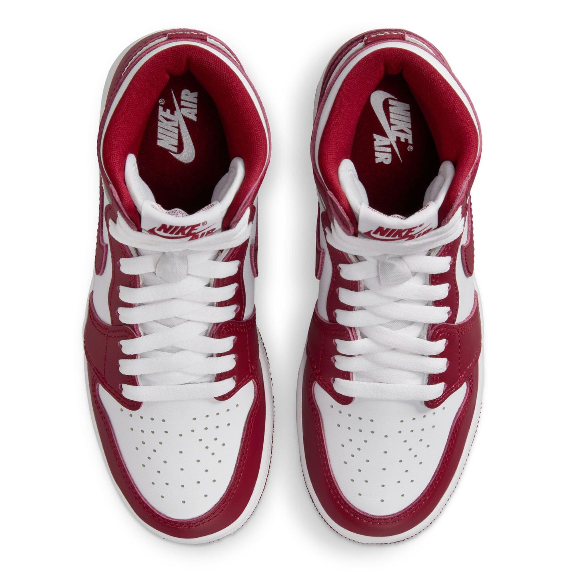 Jordan Retro High OG Artisanal Red White Team Red Big Kids Basketball Shoes (FD1437-160) - Size 5 - Perfect for School, Sports & Streetwear Fashion