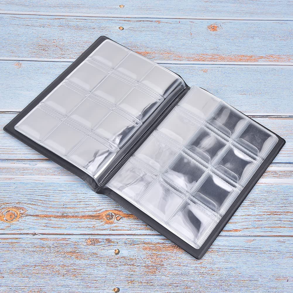 Naroote 10-Page Mini Coin Collection Book with 120 Pockets - Compact Money Holder for Collectors & Exhibitions (Red) | Perfect for Coin Storage, Display, and Organizing Valuable Collections