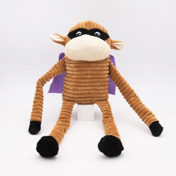 ZippyPaws Halloween Crinkle Super Monkey Dog Toy - Noisy Plush Chew Toy for Small & Medium Dogs | Perfect for Halloween Parties, Training Rewards & Interactive Play