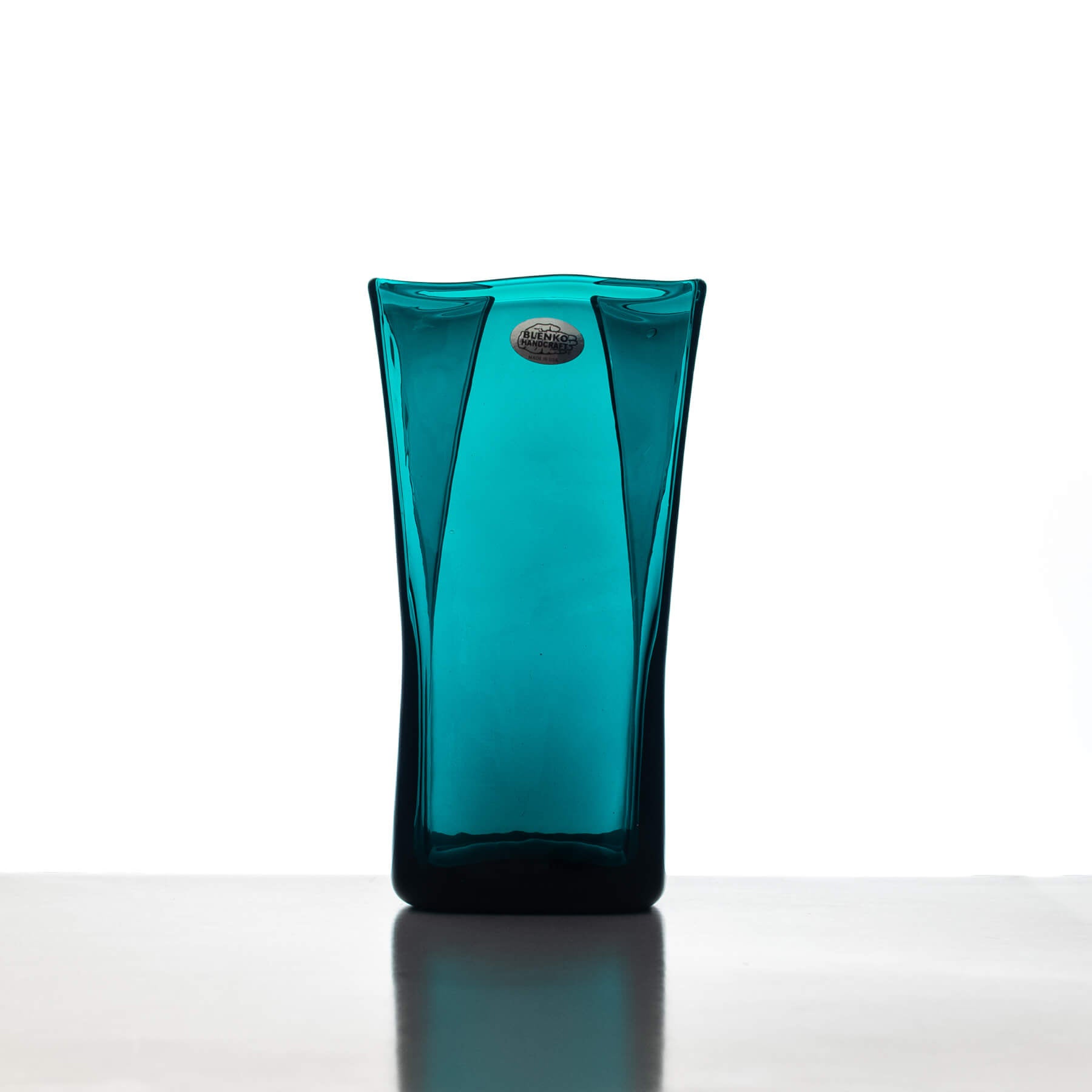 8813S Small Cerulean Blue Paper Bag Vase - Perfect for Home Decor, Wedding Centerpieces & DIY Floral Arrangements