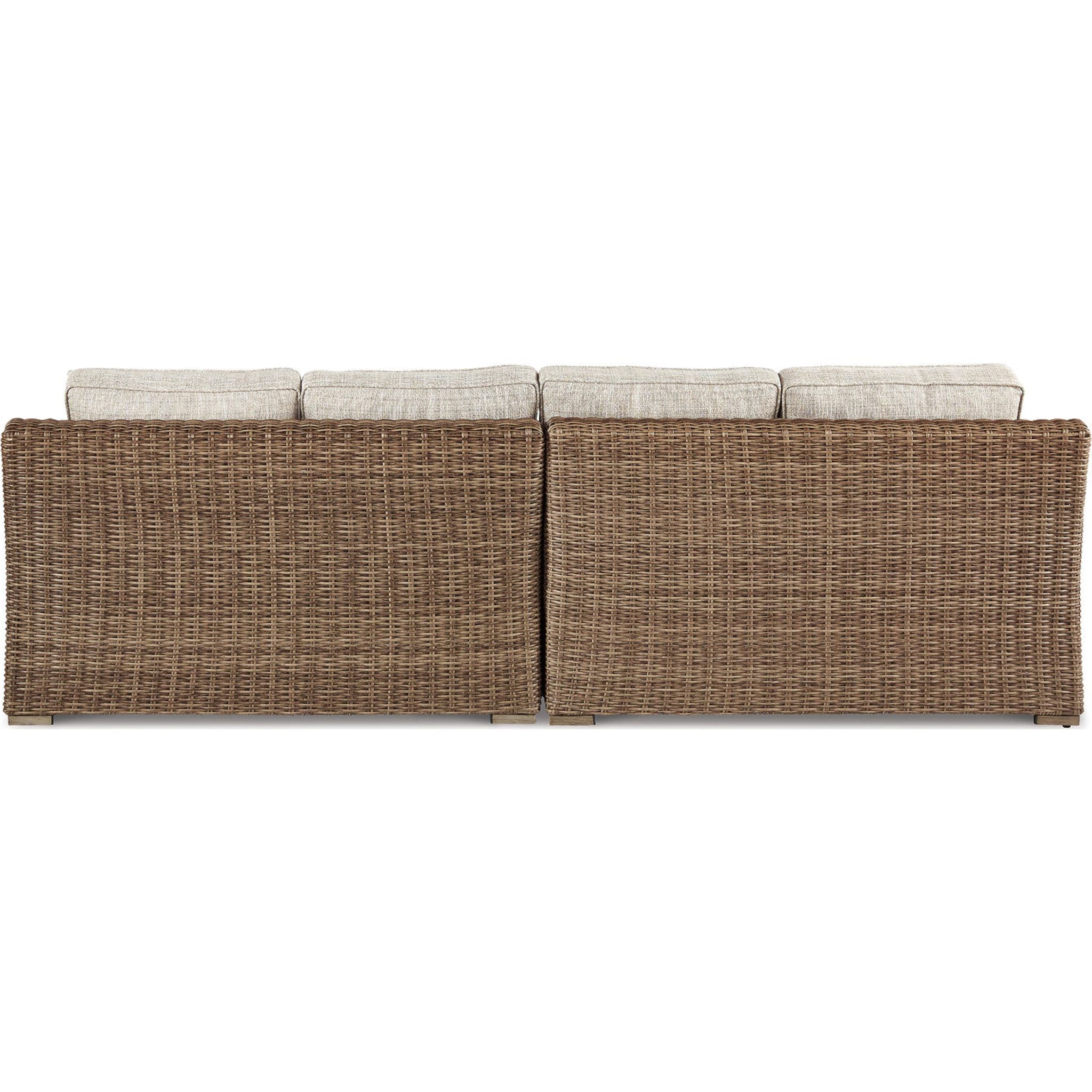 Beachcroft 2-Piece Outdoor Modular Sectional Sofa Set - Water-Resistant Patio Furniture for Backyard, Poolside & Garden Relaxation