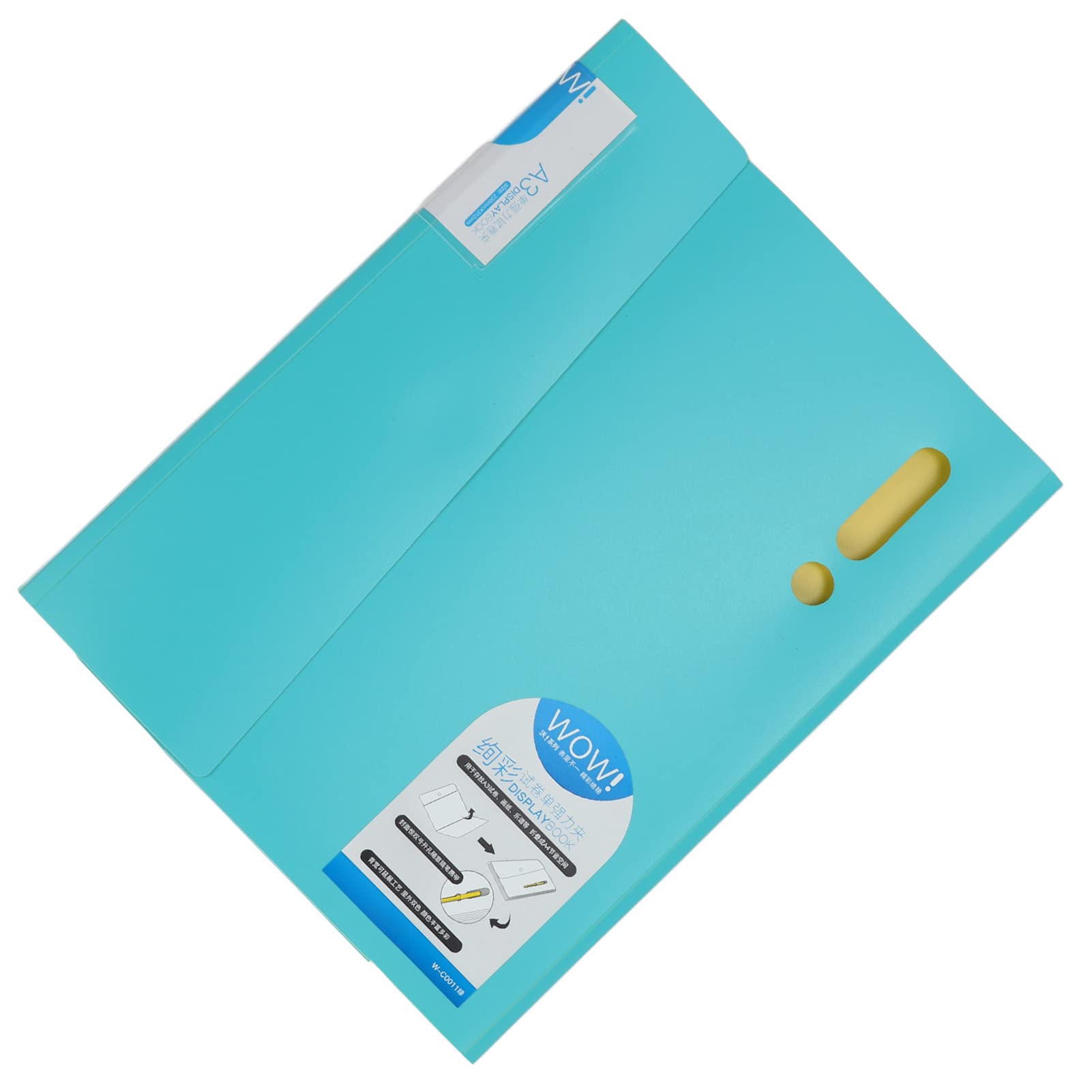 Elastic File Folder Organizer - Multi-Layer Portable Paper Holder for A3 A4 Test Papers, Thickened Design for Students (Green, W-C0011) - Perfect for School, Office & Home Organization