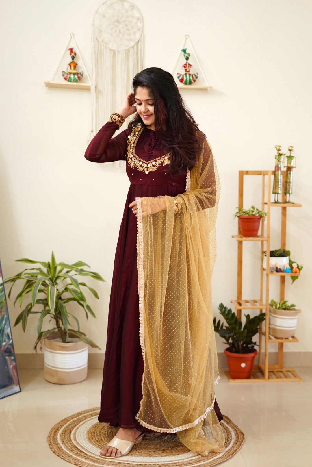DD433 Silpa Designer Wear Anarkali - Elegant Indian Party Dress for Women | Perfect for Weddings, Festivals & Special Occasions