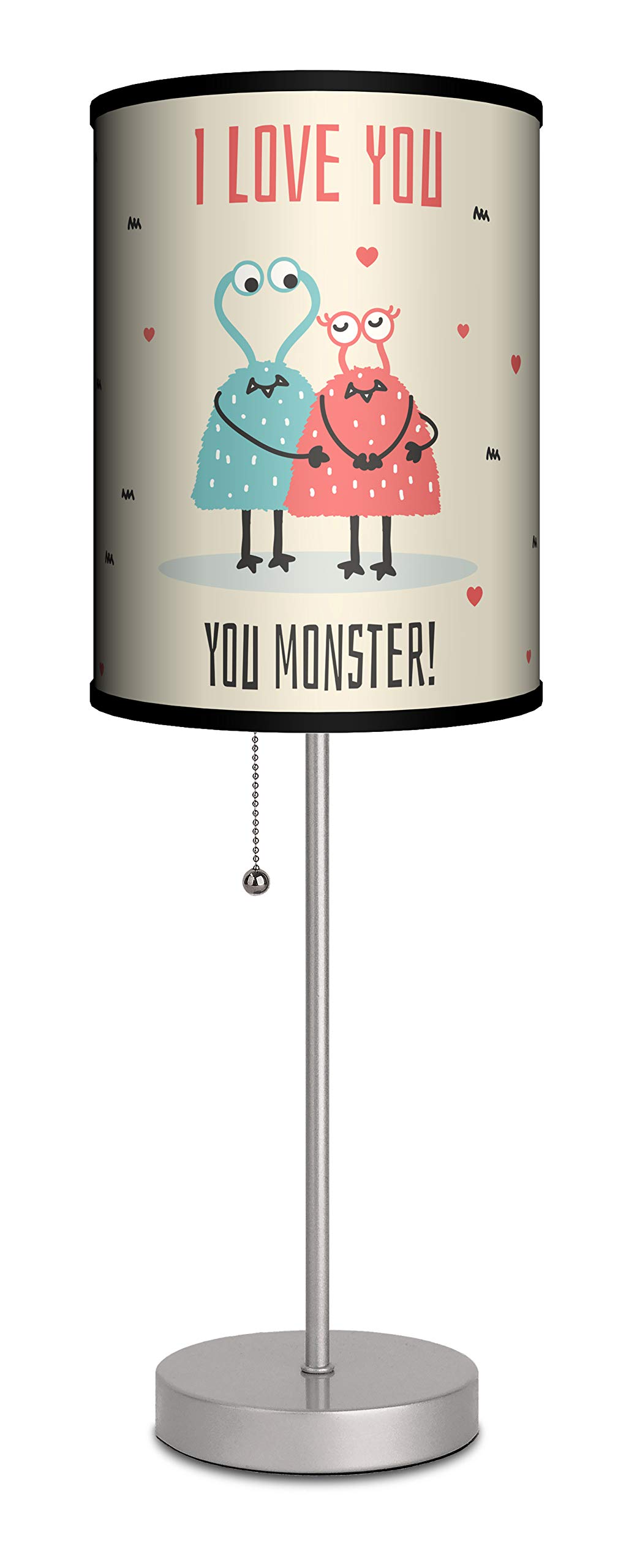 Cute Love Monster Table Lamp - Romantic Gift for Valentine's Day, Wedding & Anniversary - Home Decor Bedroom Light for Boyfriend/Girlfriend (Perfect for Nightstands, Dorm Rooms & Cozy Date Nights)