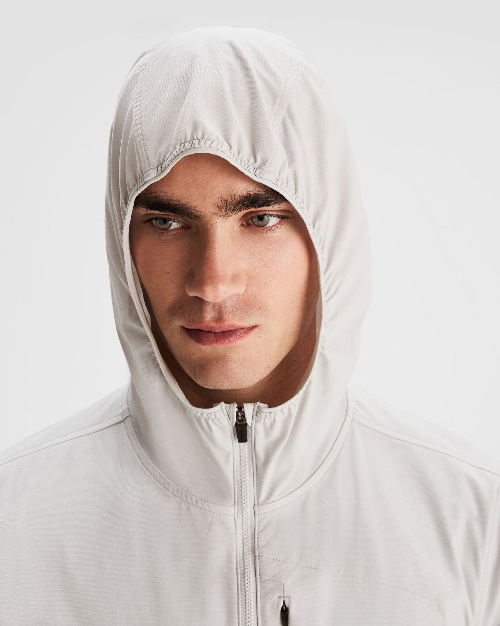 Men's Sun Breaker Jacket - UPF 50+ UV Protection Windbreaker with Lightweight Breathable Fabric for Hiking, Running & Outdoor Activities | Mist Color