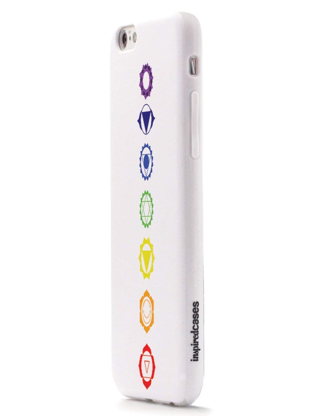 Inspired Cases - Premium 3D Textured Protective Phone Case Compatible with iPhone 11 Pro Max - Seven Chakras Design - White - Perfect for Yoga, Meditation & Spiritual Lifestyle