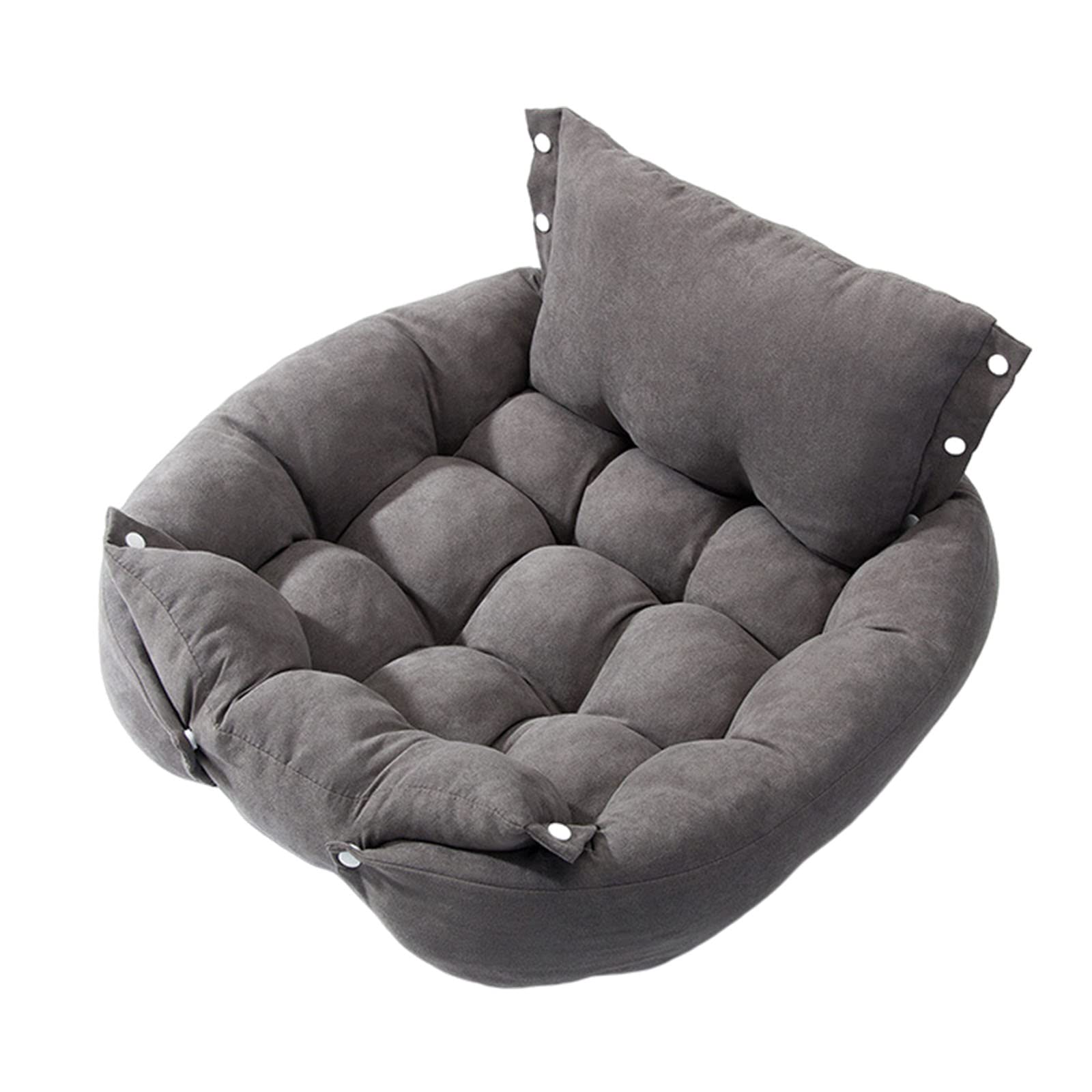 TINGCHAO Plush Calming Dog Bed - Washable Donut Cat Bed with Resilience PP Cotton, Soft Cuddler Pet Bed for Small Dogs & Cats, Gray XL - Perfect for Anxiety Relief & Cozy Napping at Home