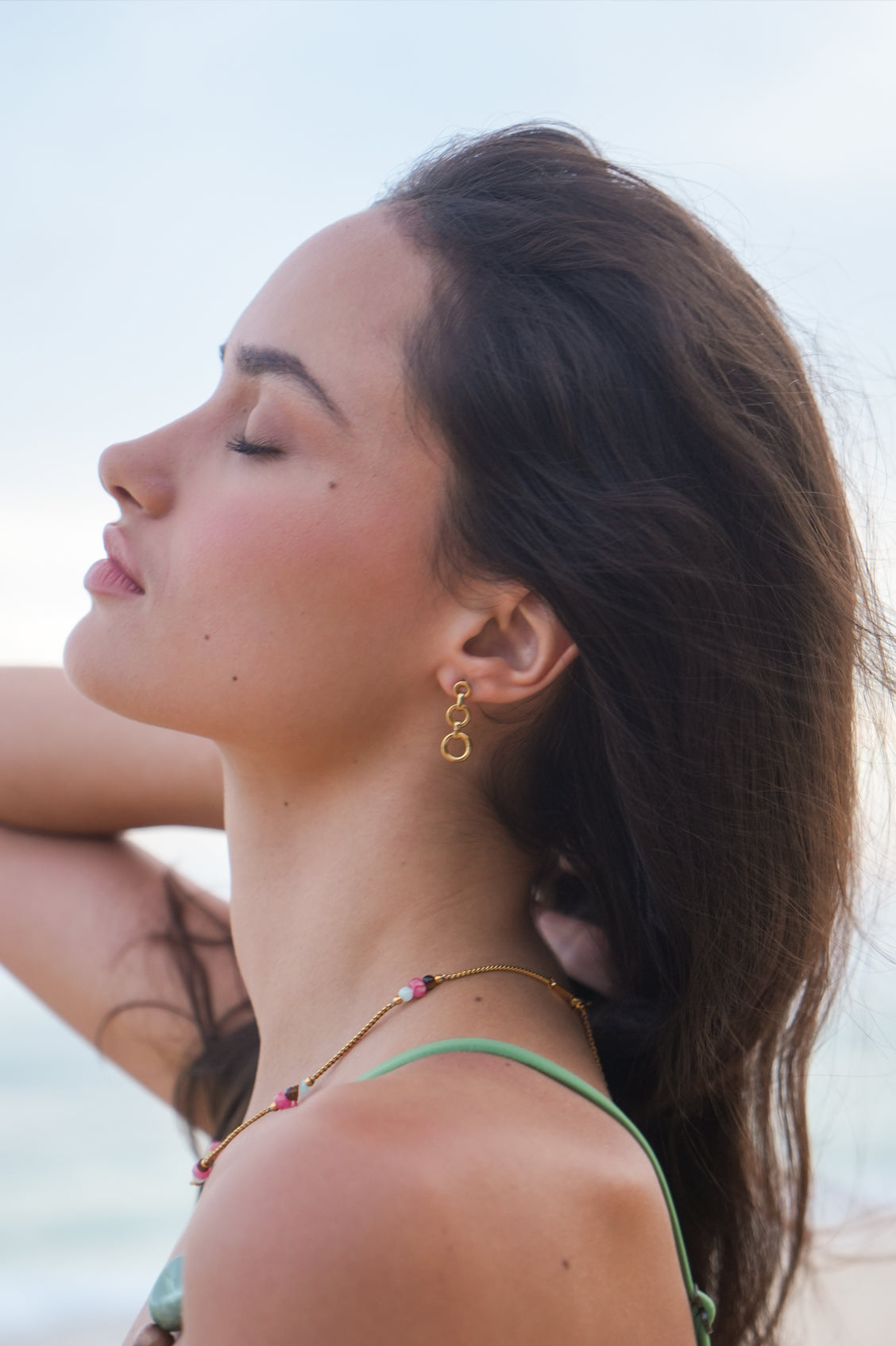 Elegant Graduated Round Link Drop Earrings for Women - Perfect for Weddings, Parties & Everyday Wear