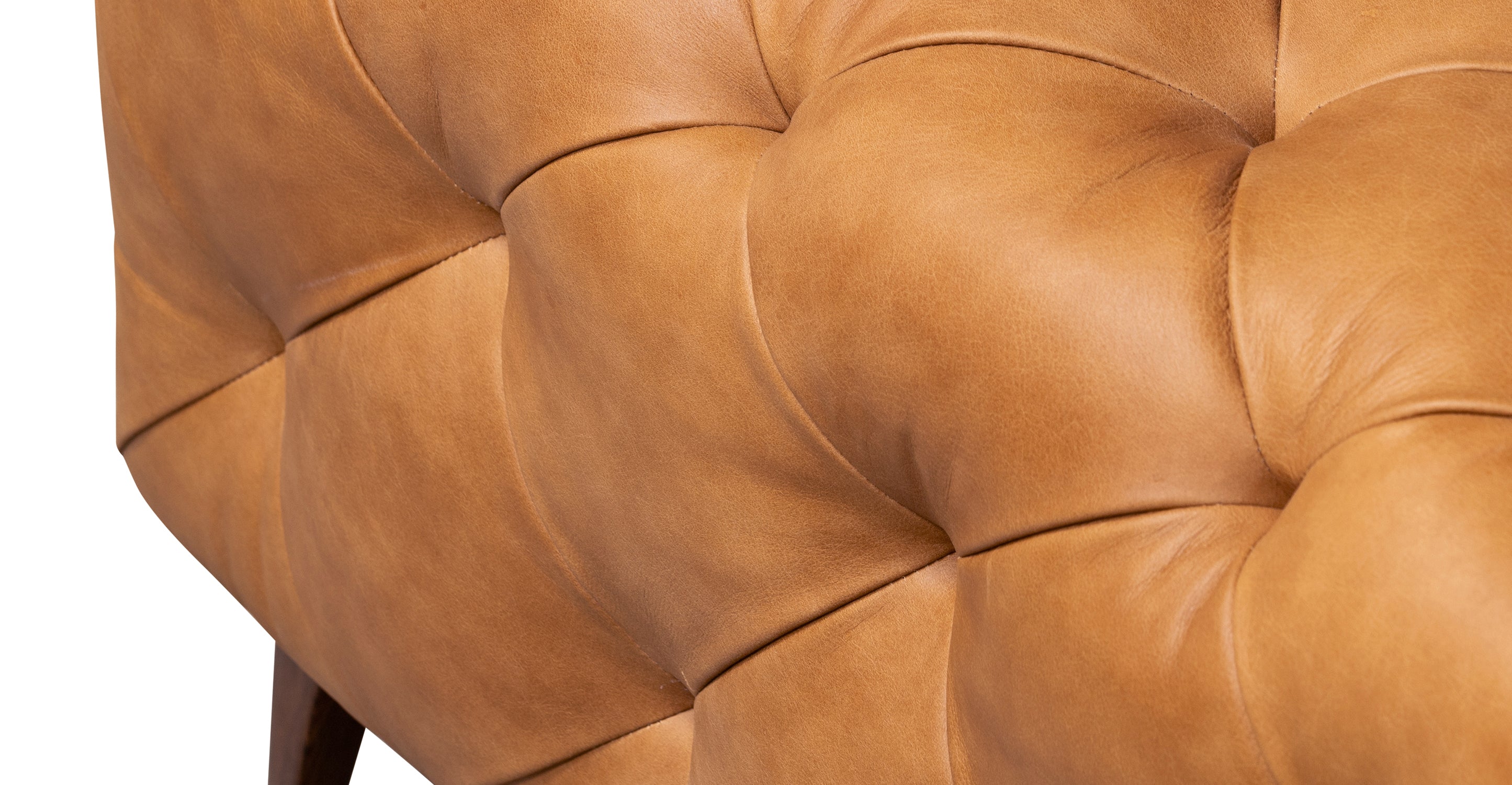 Modern Tufted Turin Ottoman with Solid Wood Legs - Stylish Footrest & Extra Seating for Living Room, Bedroom, or Nursery