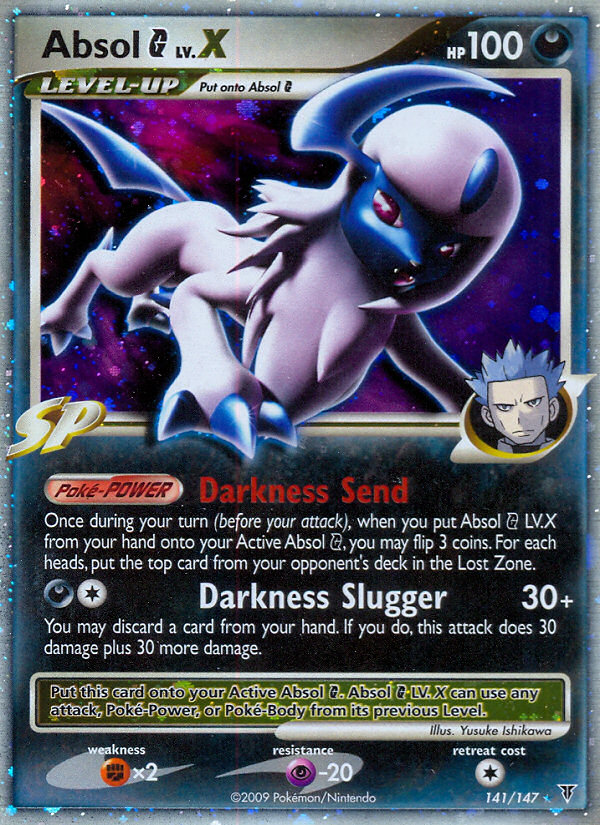 Absol G LV.X (141/147) Pokemon Platinum: Supreme Victors Trading Card - Rare Collectible for TCG Players & Pokemon Fans | Perfect for Battles, Collections & Gifts