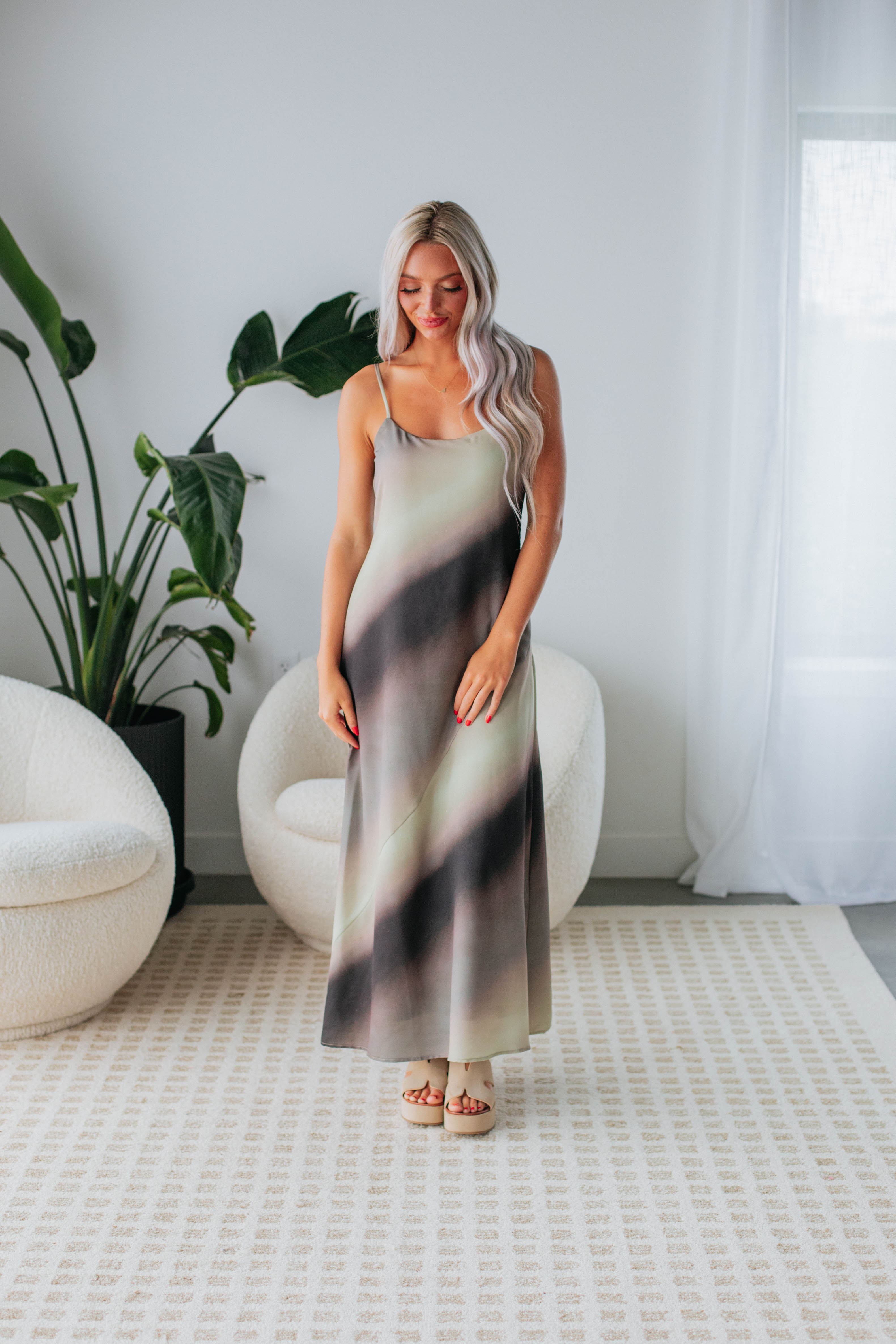 Indri Maxi Dress for Women - Flowy Long Summer Dress with Pockets, Boho Chic Beach Dress for Vacation, Party, and Casual Wear