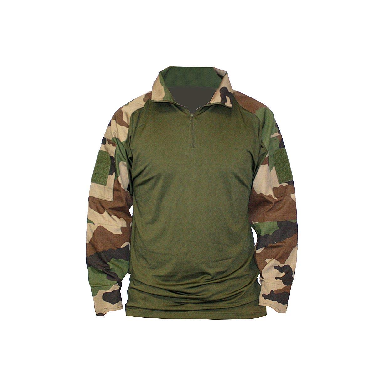 Mil-Tec Military Combat Shirt - CCE Camouflage Tactical Shirt for Outdoor, Airsoft & Hunting | Durable & Breathable Army Uniform for Men