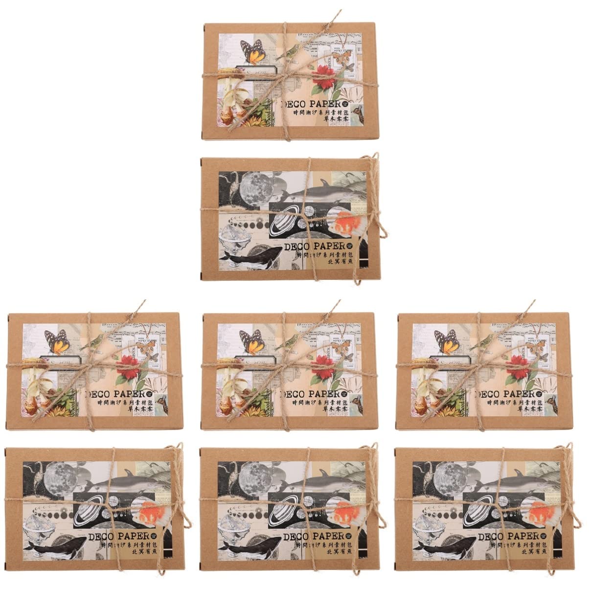 COHEALI 8 Sets Scrapbook Washi Stickers - Decorative Paper Stickers for Journaling, DIY Crafts, Bullet Journal, Planner Decor - Perfect for Scrapbooking, Card Making & Gift Wrapping