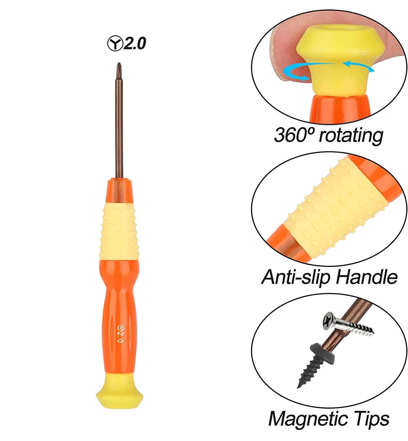 **Triwing Screwdriver Set for Nintendo Switch, Wii, NDS, DS Lite & GBA - Magnetic Precision Screwdriver with 2.0mm Cross Tip | Perfect for Game Console Repairs & DIY Electronics**