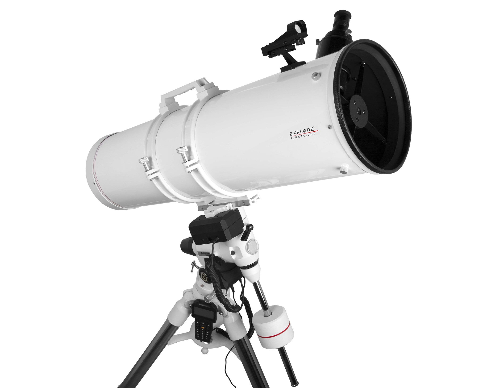 FirstLight N203mm White Tube Newtonian Telescope with EXOS 2 GoTo Mount - Premium Astronomy Equipment for Stargazing & Astrophotography (FL N2031000EXOS2GT) - Perfect for Backyard Observing, Deep Space Exploration & Celestial Photography