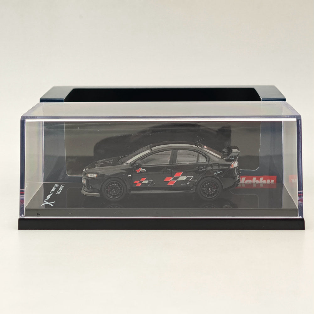 1/64 Scale Hobby Japan Mitsubishi Lancer Evolution X RALLIART Diecast Model Car - Limited Edition Collectible for Racing Enthusiasts & Display Showcase