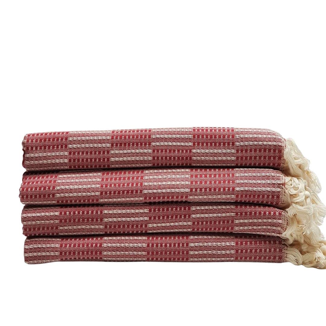 Premium Turkish Cotton Hand Towels Set of 4 - 19