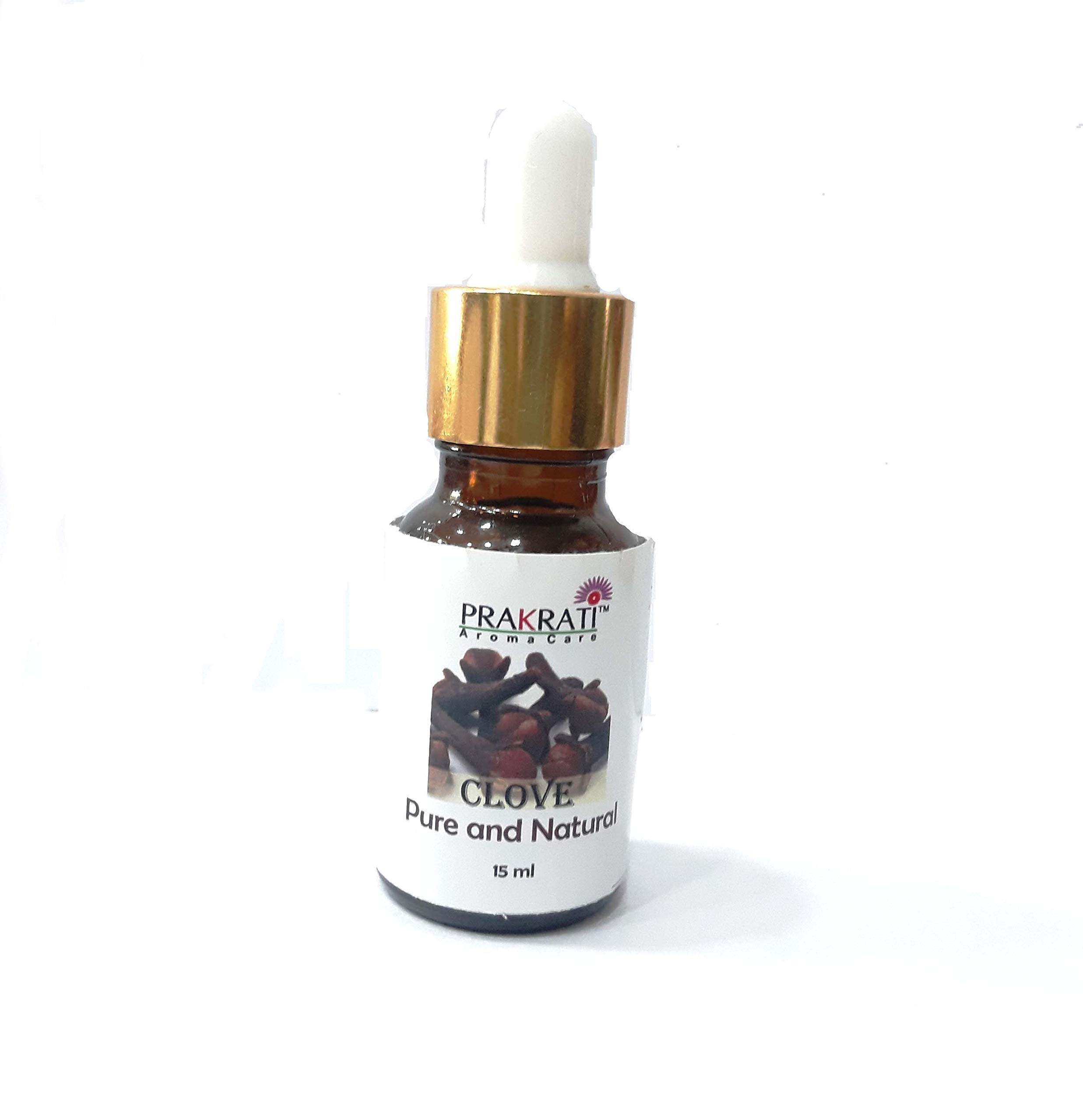 Pure & Natural Clove Essential Oil - 15ml Bottle for Aromatherapy, Massage & DIY Skincare