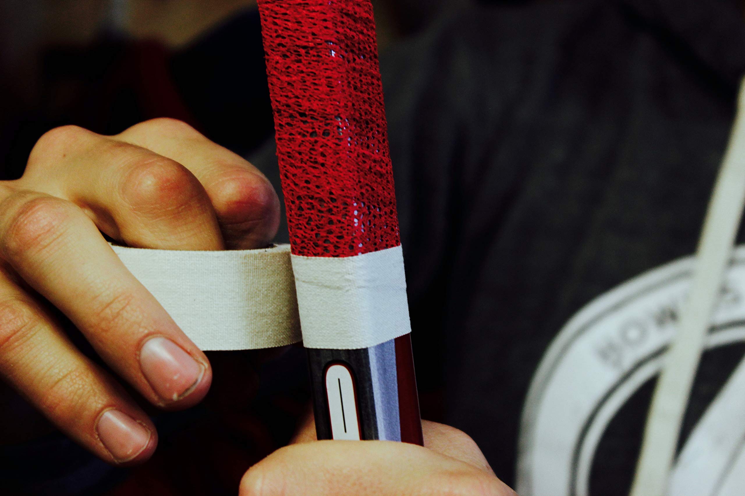 Howies Hockey Tape - Red Stretchy Grip Hockey Tape (12 Pack) | Premium Hockey Stick Grip Tape for Enhanced Control | Ideal for Ice Hockey, Street Hockey & Training Sessions