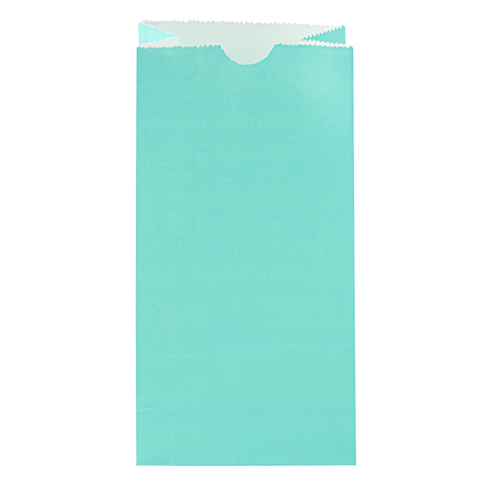 Premium Turquoise Paper Bags - 2 lb Capacity, 4.25