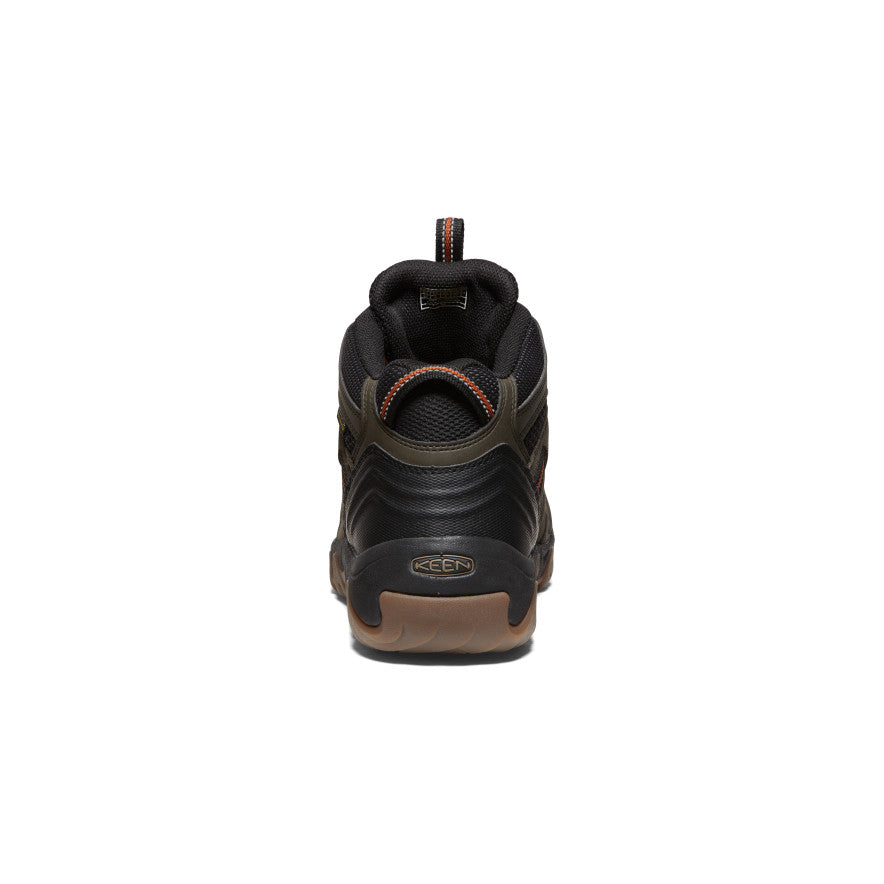 Waterproof Hiking Boots for Men - Lightweight & Durable Outdoor Shoes | Black Olive/Fossil Orange | Perfect for Trekking, Camping & Mountain Climbing